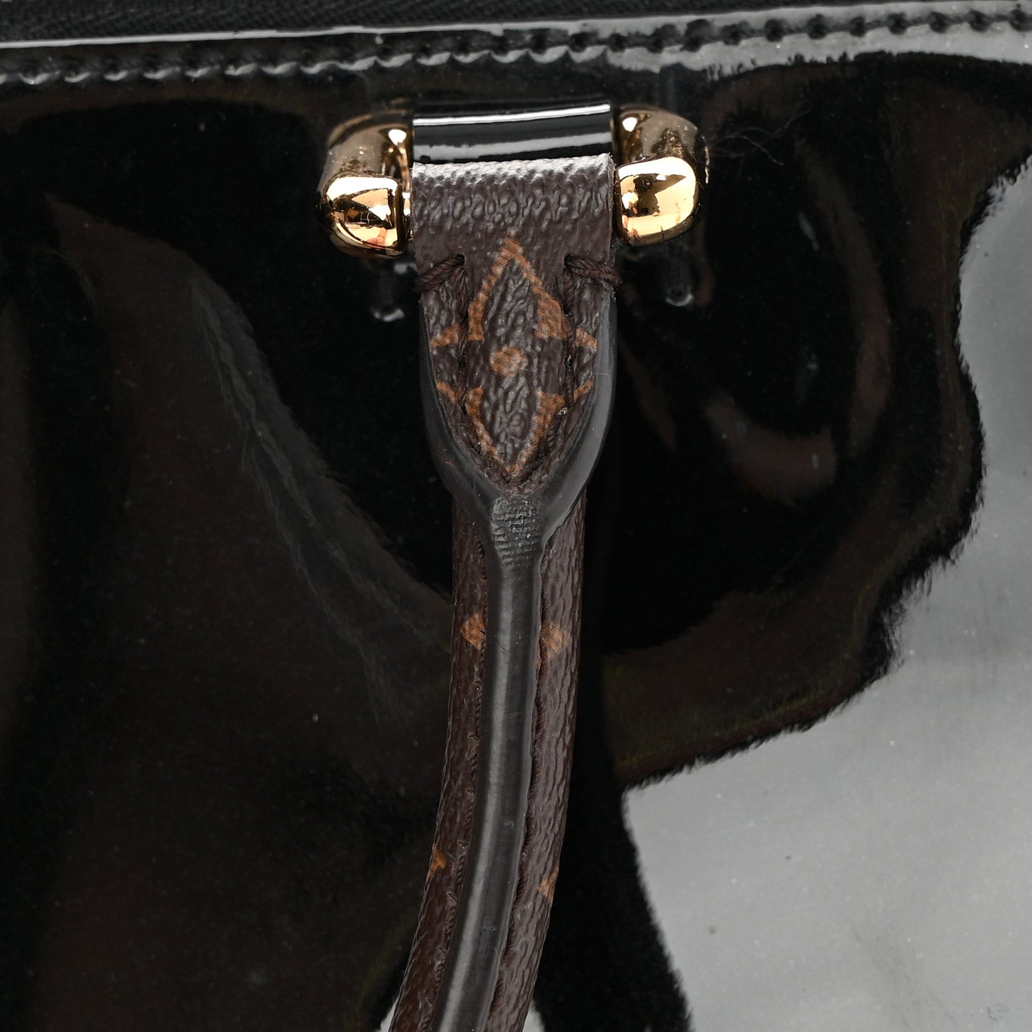 Louis Vuitton Patent Calfskin Miroir Tote Black 8 of 16