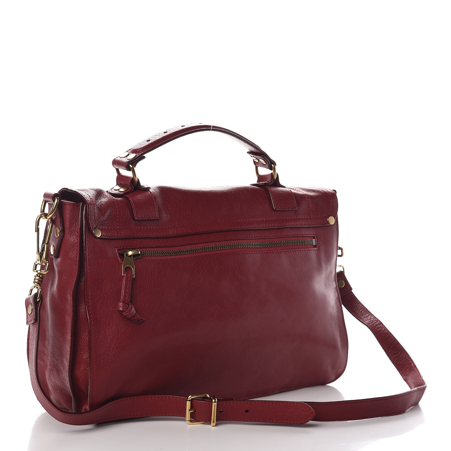Proenza Schouler Lambskin Medium PS1 Satchel Chianti 3 of 16