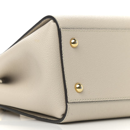 Burberry Soft Grain Calfskin Small Buckle Tote Limestone 10 of 12