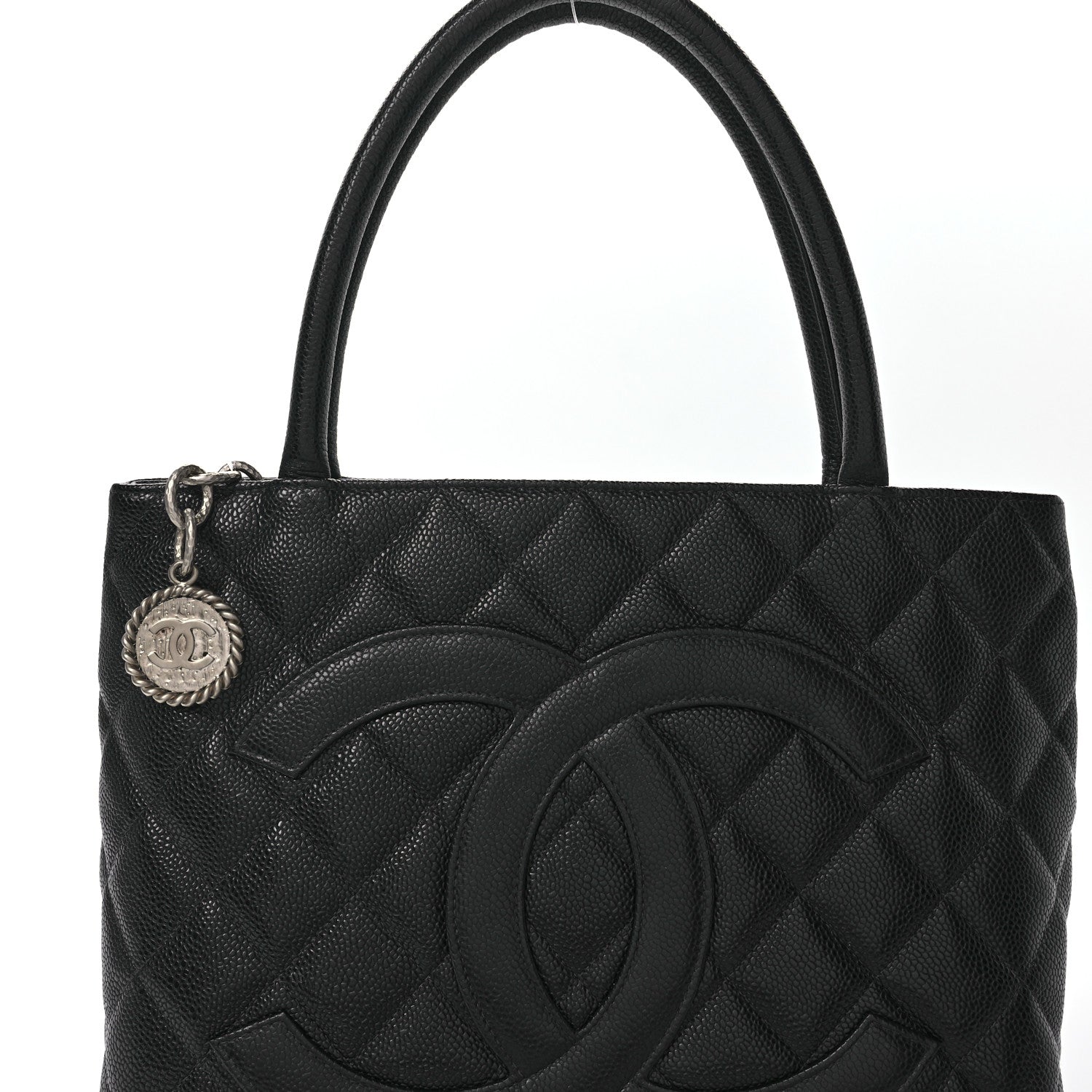 Chanel Caviar Quilted Medallion Tote Black 8 of 10