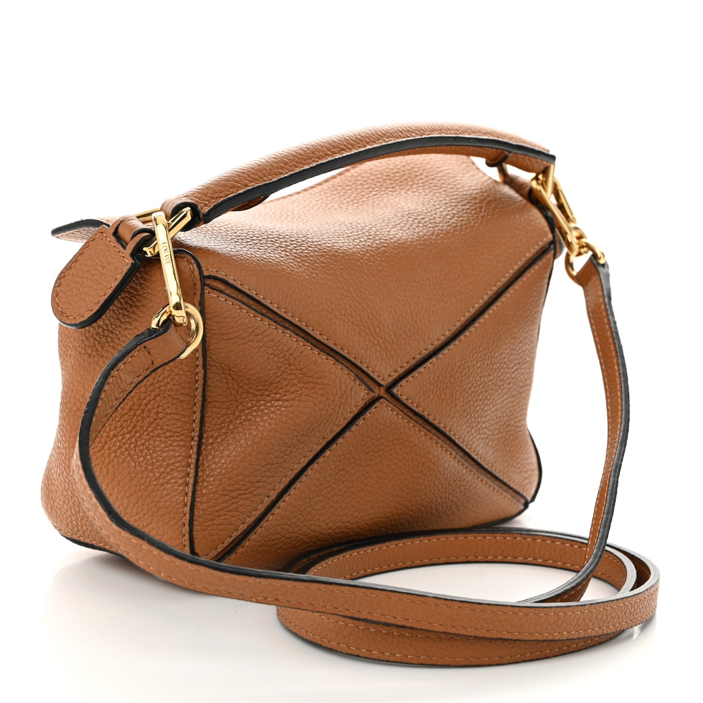 Calfskin Mini Puzzle Bag Tan