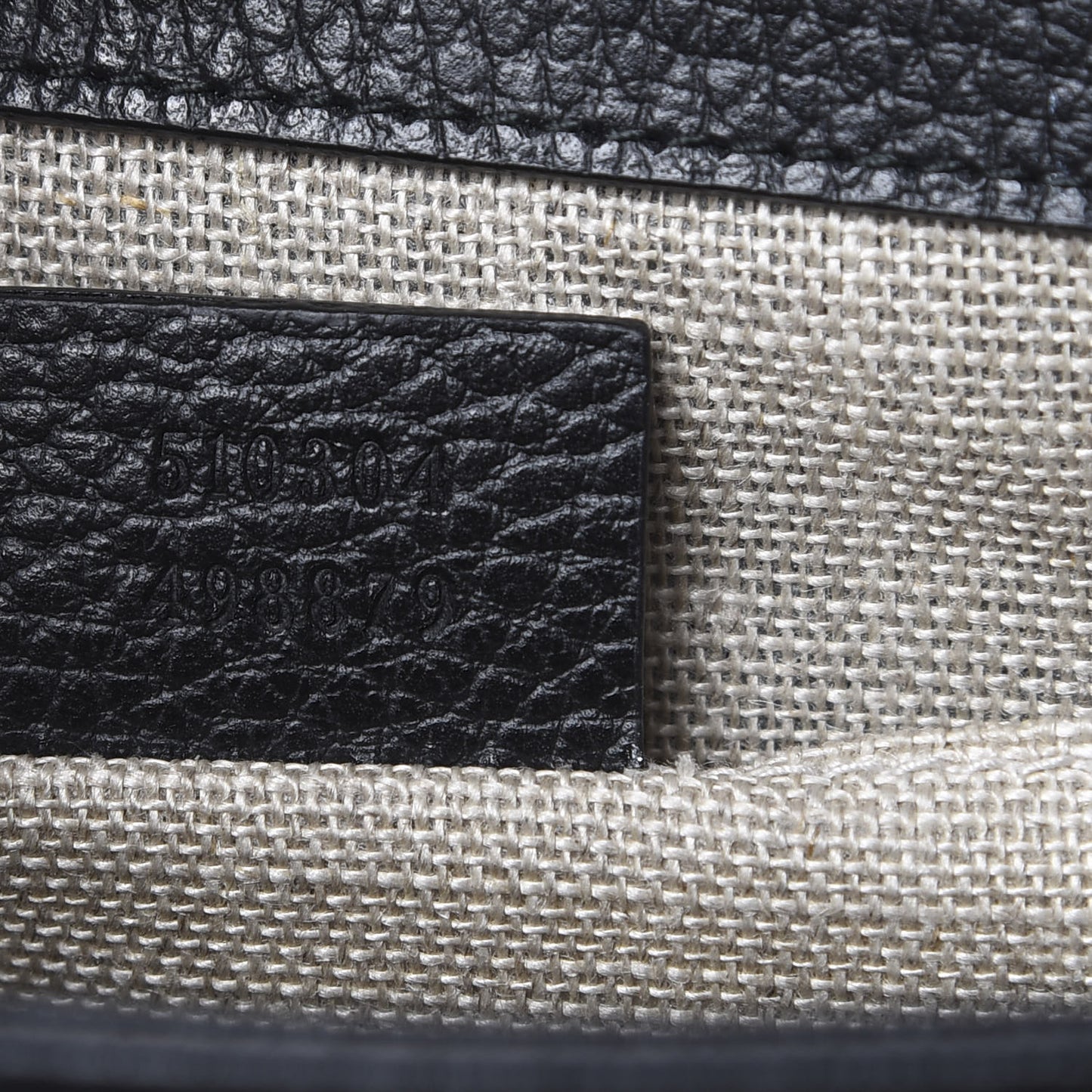Dollar Calfskin Small Interlocking G Shoulder Bag Black