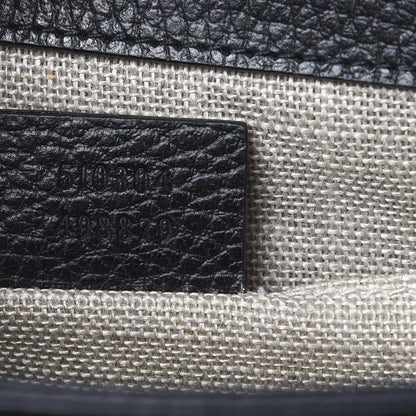 Gucci Dollar Calfskin Small Interlocking G Shoulder Bag Black 6 of 11