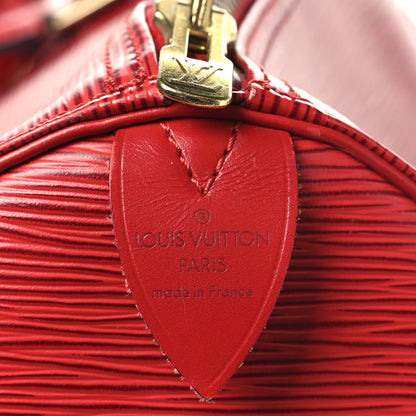 Louis Vuitton Epi Keepall 50 Castillan Red 5 of 11