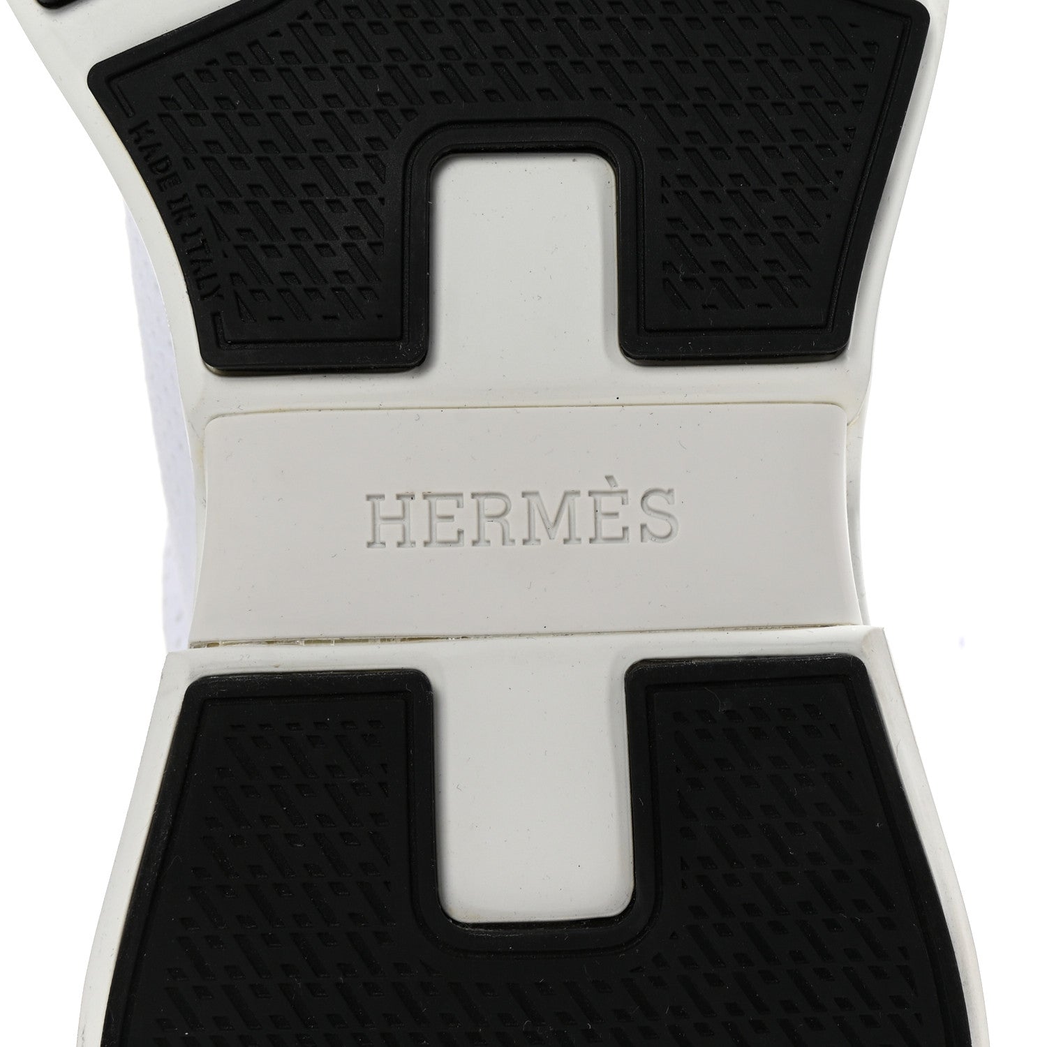 Hermes Technical Knit Suede Heros Sneakers 38 White 7 of 9