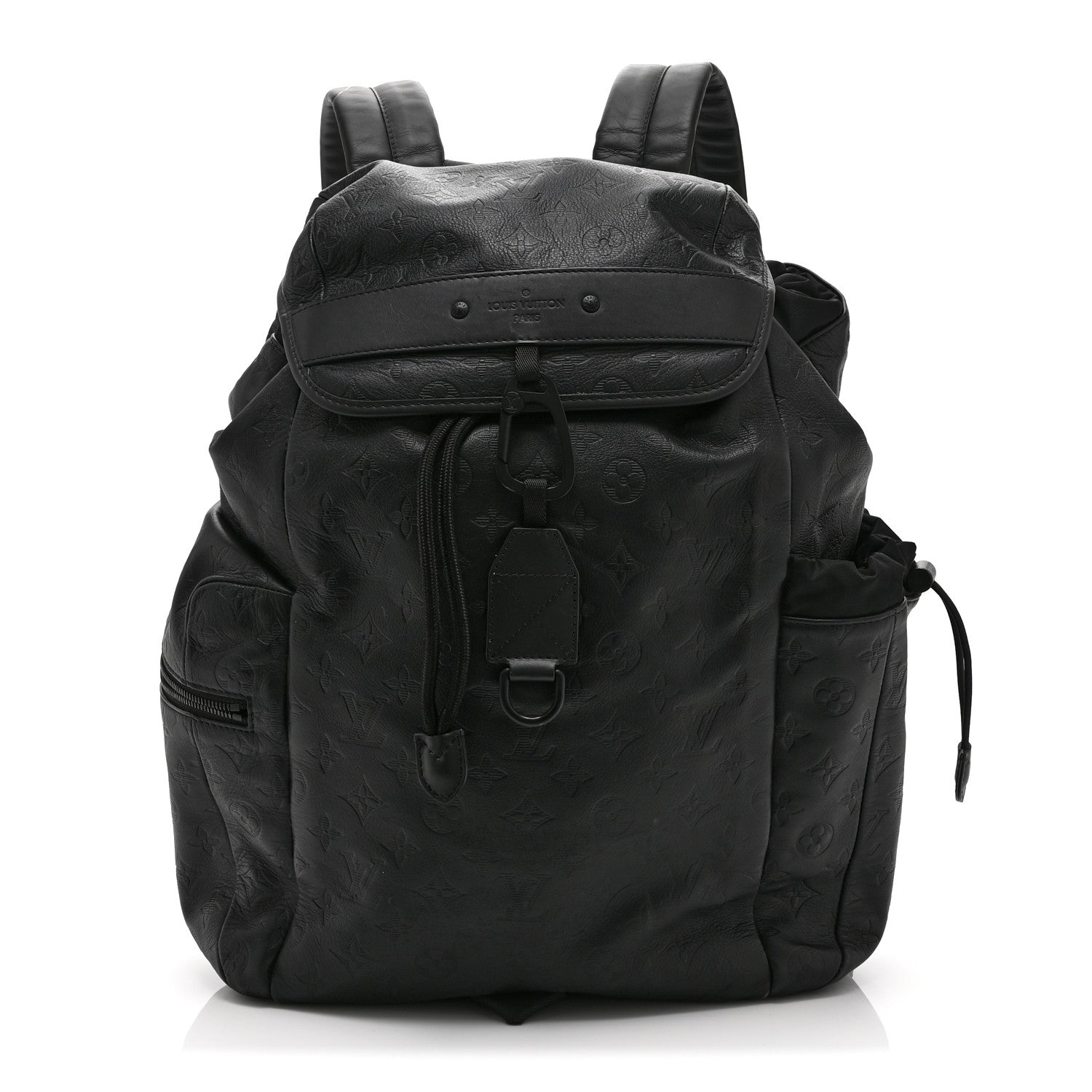 Louis Vuitton Calfskin Monogram Shadow Discovery Backpack Black 1 of 10