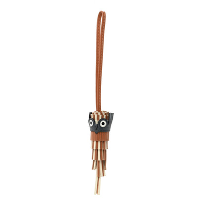 Hermes Milo Lambskin Epsom Chouette Bag Charm Gold Craie Misty White 1 of 4