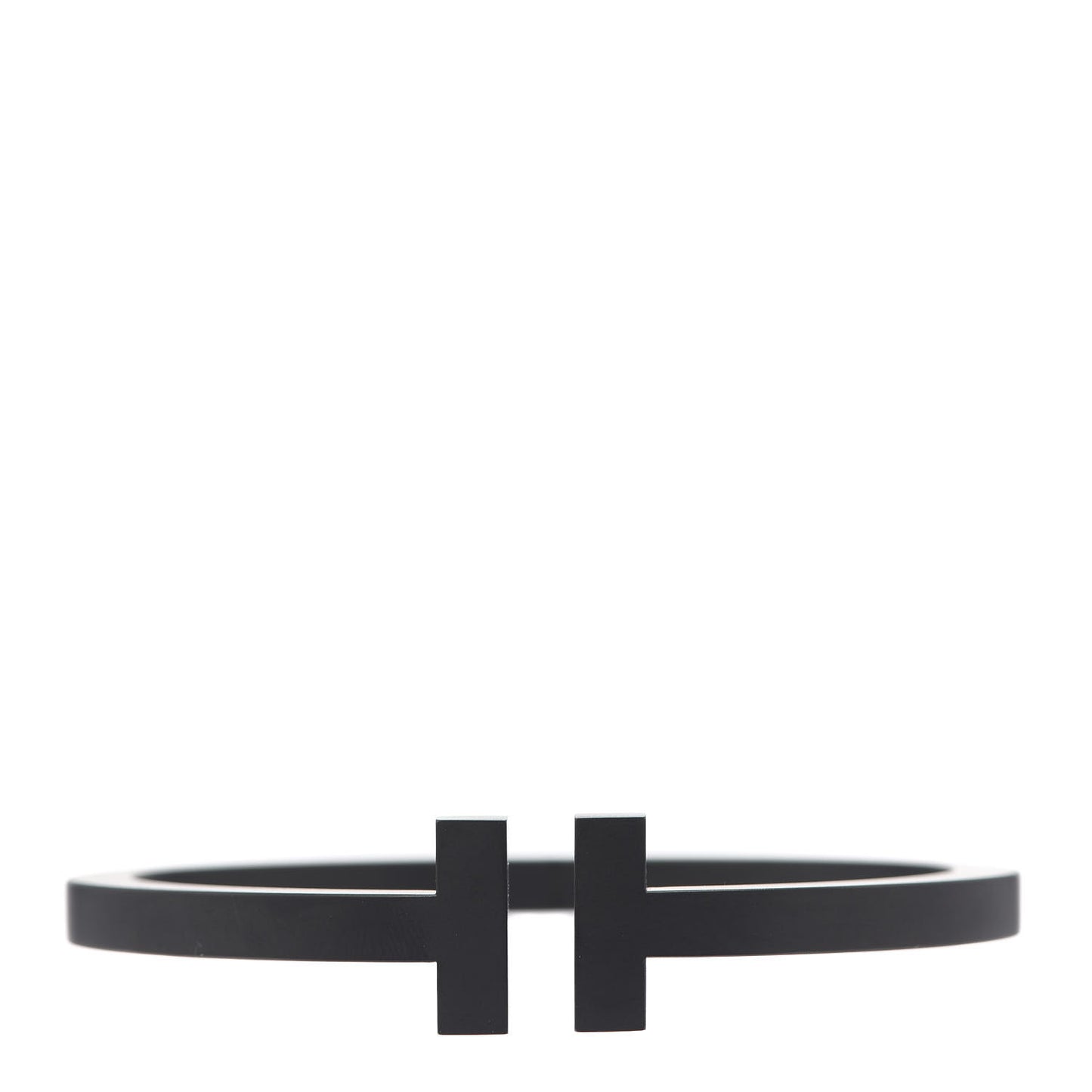 Black-Coated Stainless Steel T Square Bracelet