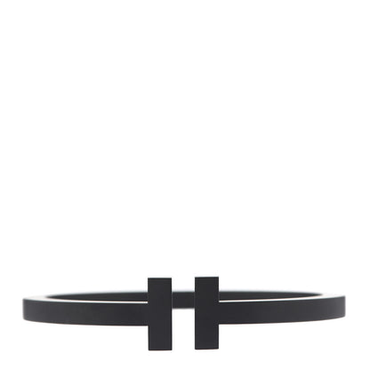 Tiffany Black-Coated Stainless Steel T Square Bracelet 1 of 4