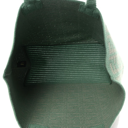 Fendi Cashmere Knit FF Large Shopper Tote Verde Islanda 5 of 9
