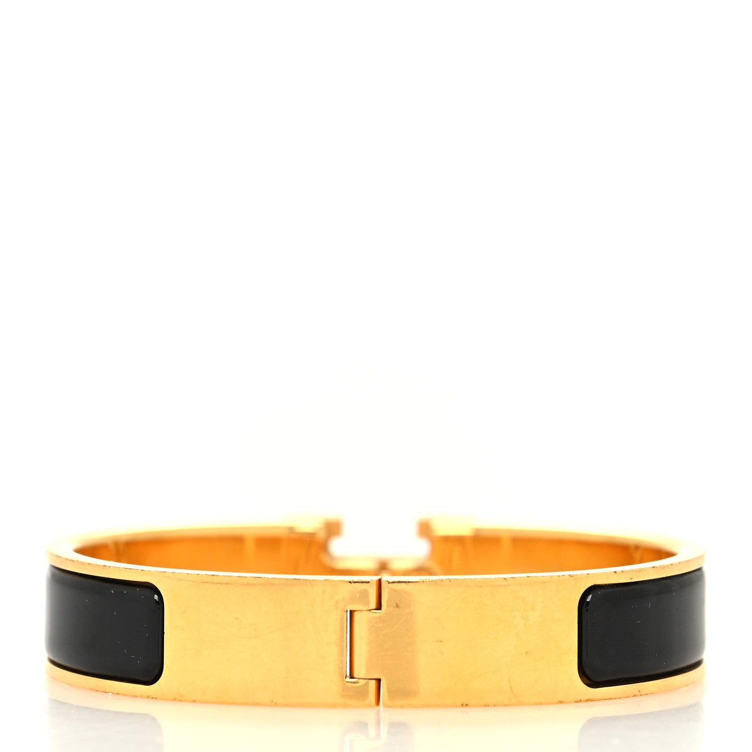 Hermes Enamel Narrow Clic Clac H Bracelet PM Black 3 of 5