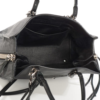 Balenciaga Veau Papier A6 Zip Around Tote Black 5 of 7