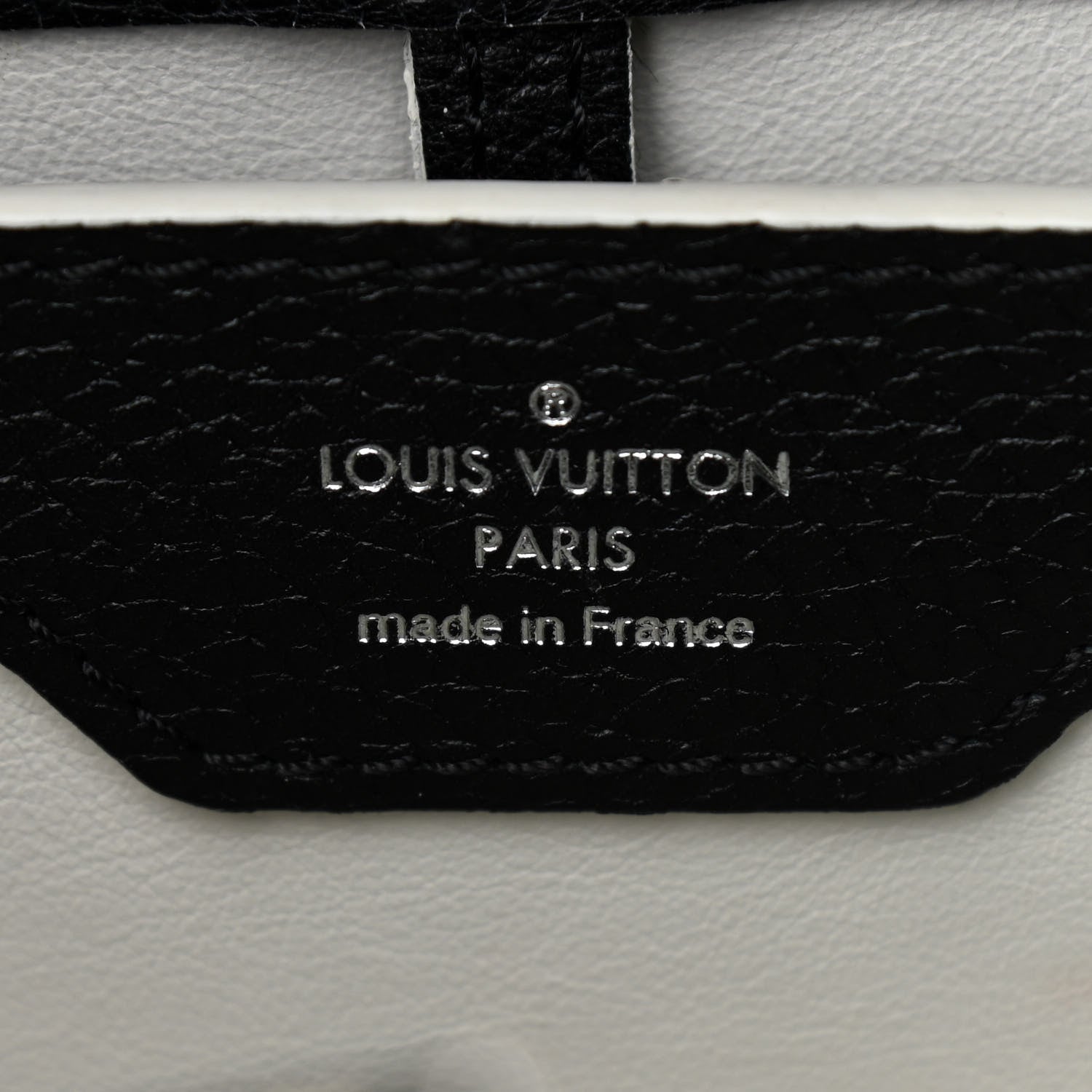 Louis Vuitton Taurillon Stitched Capucines PM Black 6 of 10