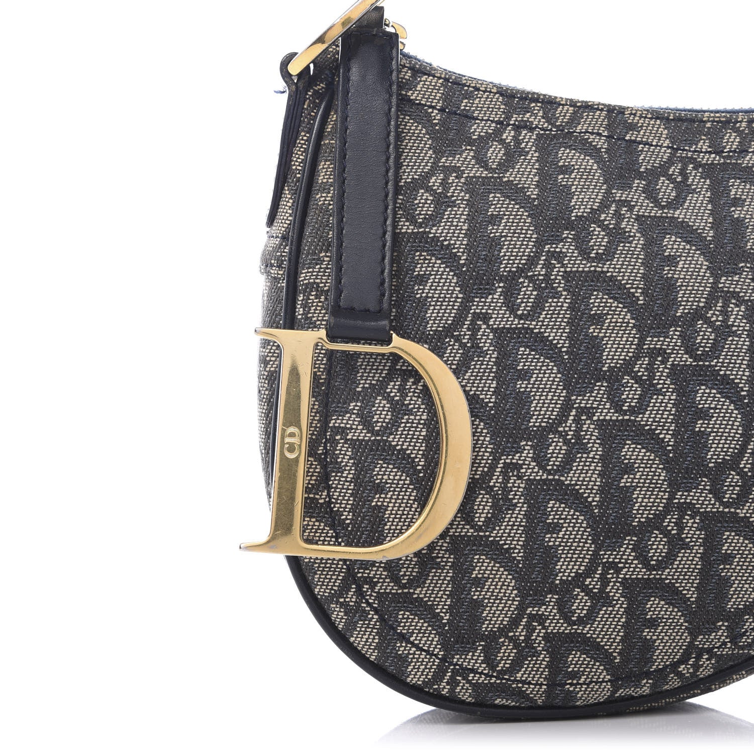 Christian Dior Monogram Saddle Pochette Blue 9 of 10