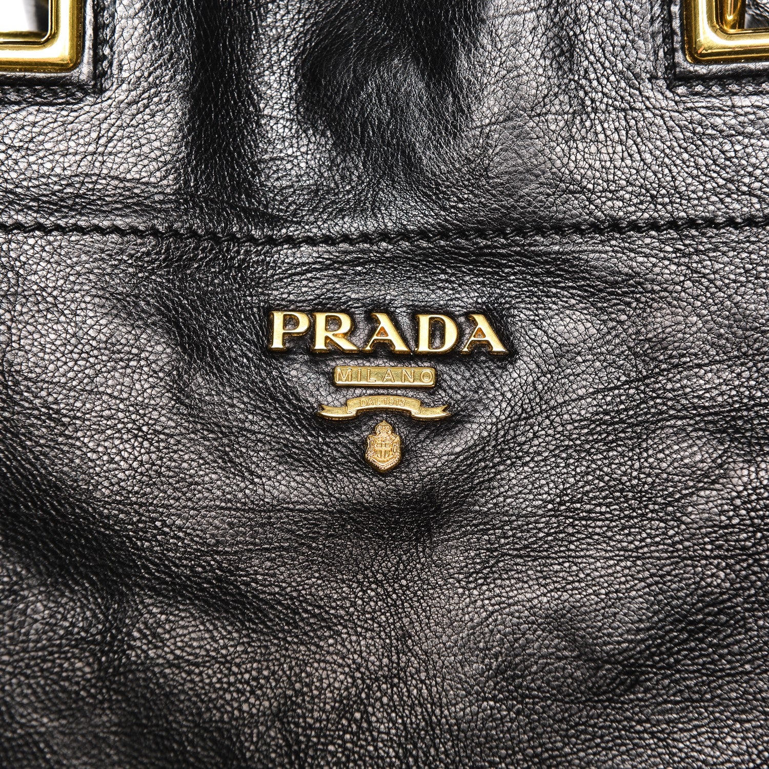 Prada Glace Calf Shopping Tote Nero Black 6 of 7