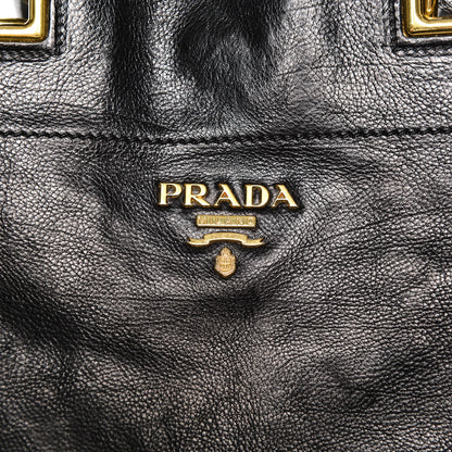 Prada Glace Calf Shopping Tote Nero Black 6 of 7