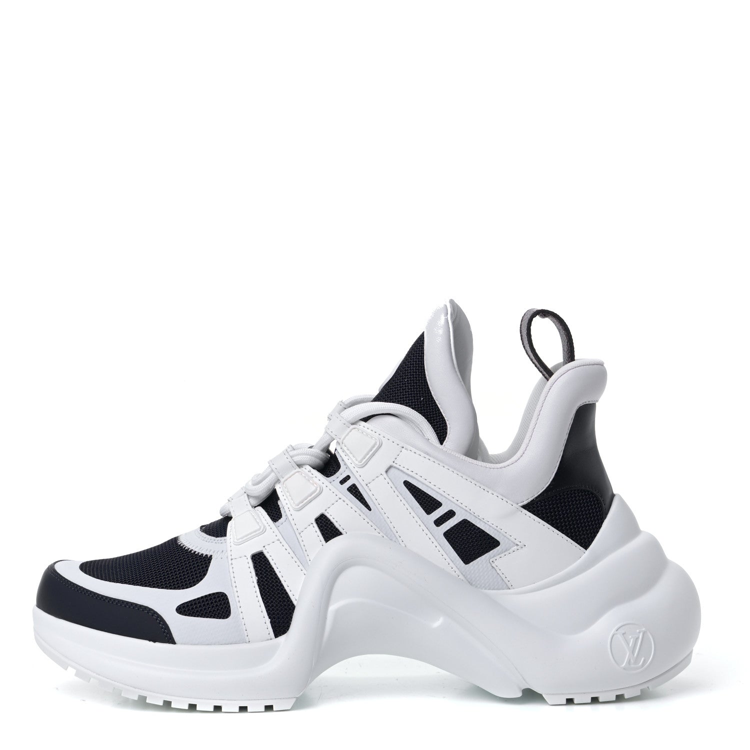 Louis Vuitton Calfskin Technical Nylon LV Archlight Sneakers 41 Marine 2 of 16
