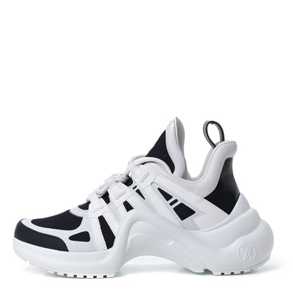Louis Vuitton Calfskin Technical Nylon LV Archlight Sneakers 41 Marine 2 of 16