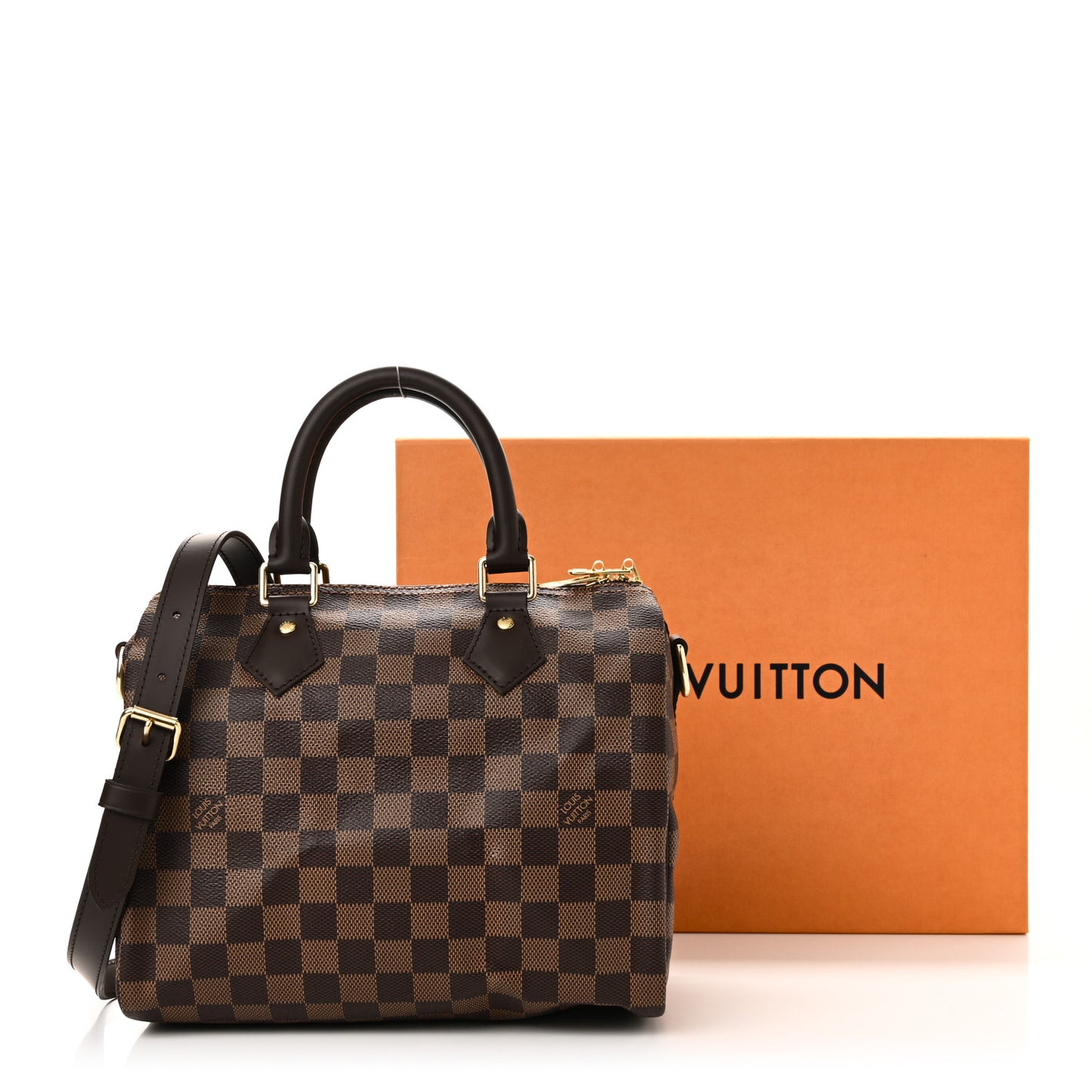 Damier Ebene Speedy Bandouliere 25