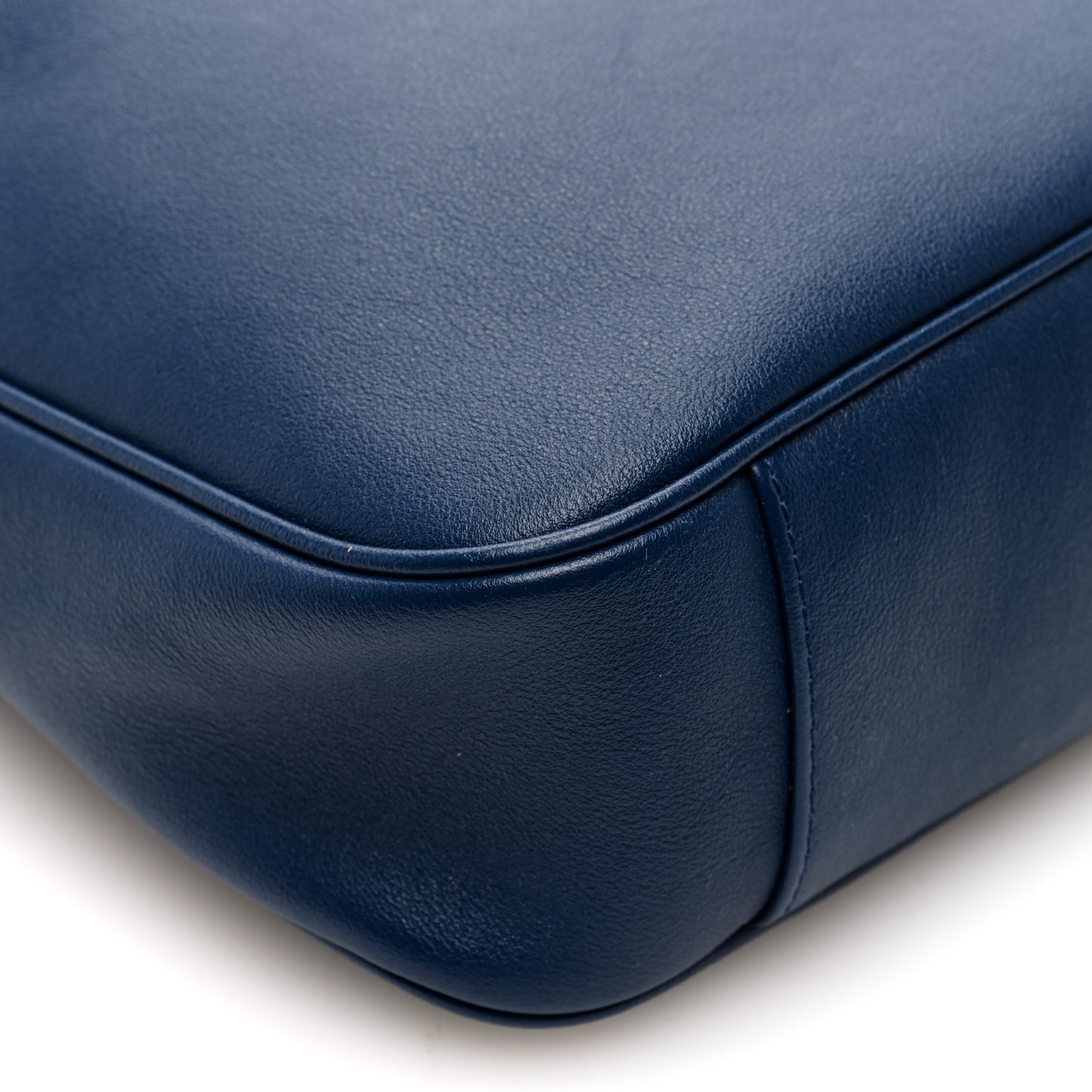 Softy Wonka Textured Dollar Calfskin Medium Diana Shoulder Bag Blue