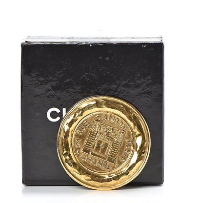 Chanel 31 Rue Cambon Medallion Brooch Gold 5 of 5