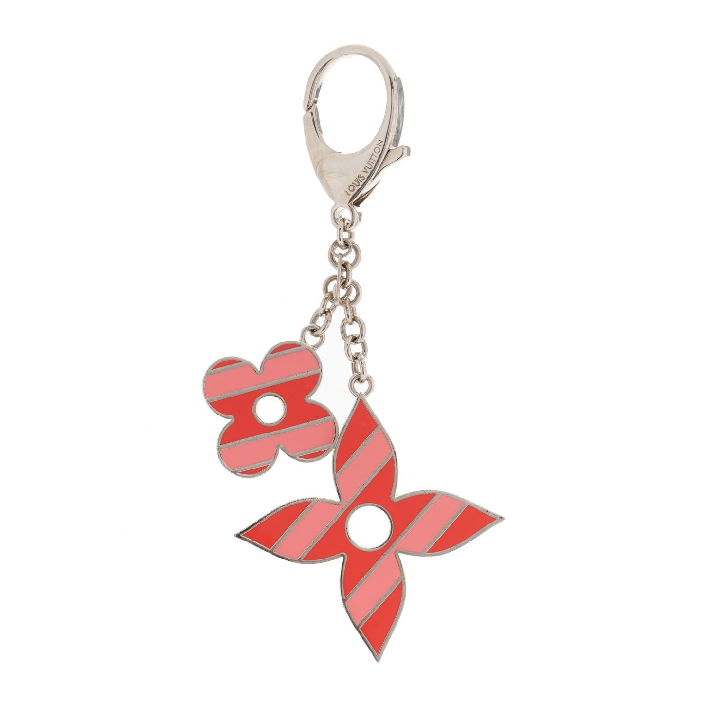 Sweet Stripes Flower Bag Charm