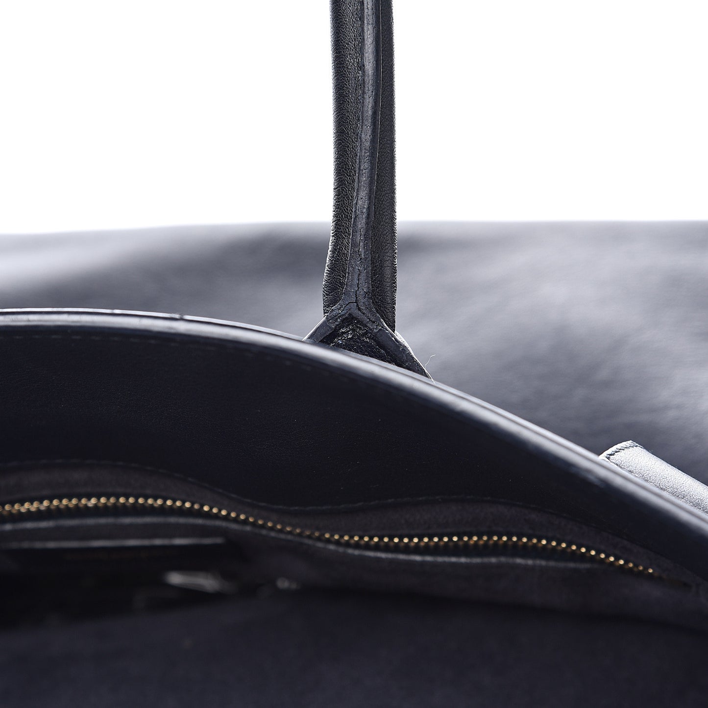 Calfskin Large Sac De Jour Carryall Navy Blue