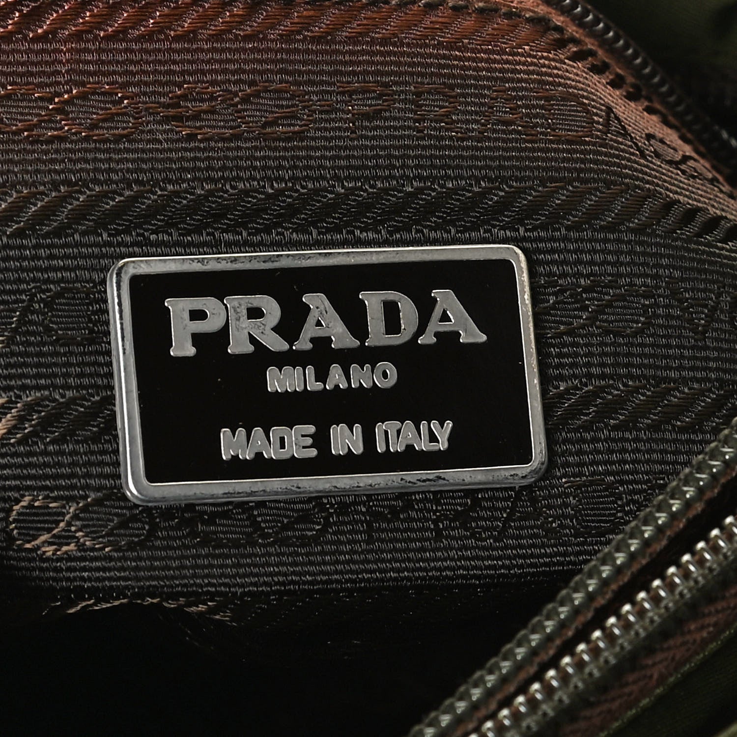 Prada Nylon Vela Shoulder Bag Mimetico 6 of 10