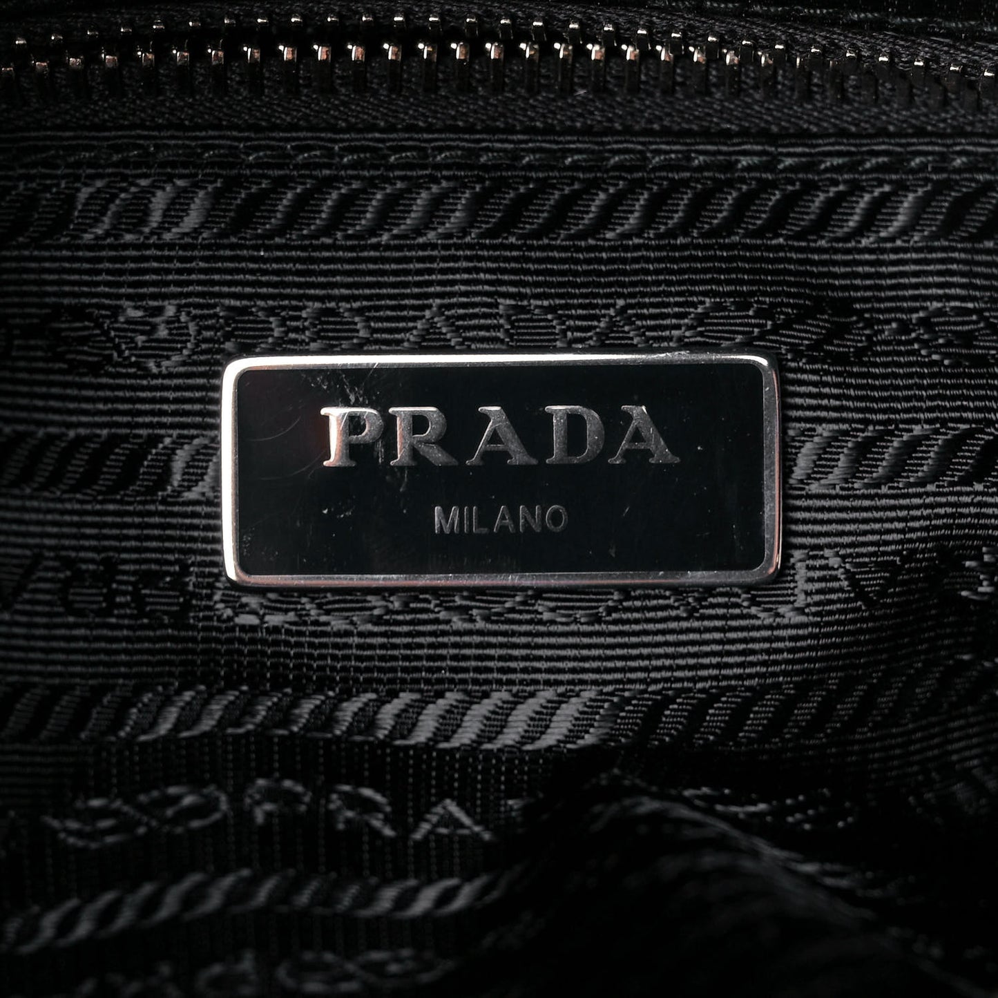 Nylon Tessuto Impuntu Quilted Backpack Black