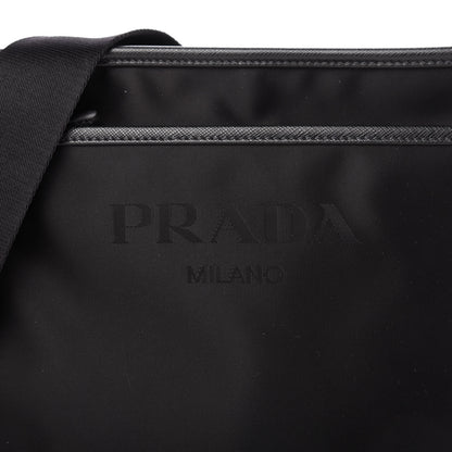 Prada Nylon Saffiano Flat Messenger Bag Black 10 of 10