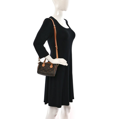 Louis Vuitton Monogram Nano Speedy Bandouliere 2 of 8