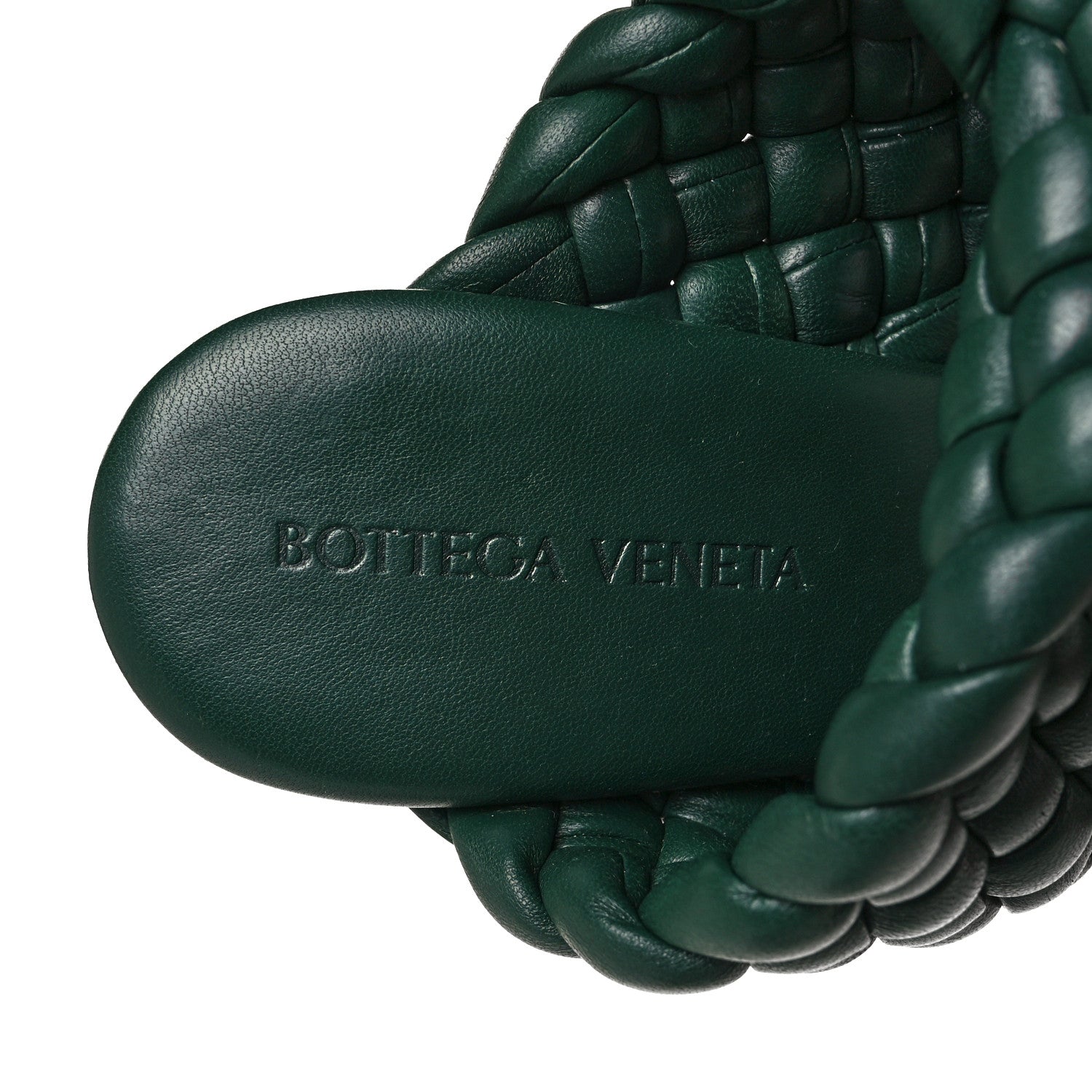 Bottega Veneta Nappa Twisted Padded Intrecciato Curve Slide Sandals 40 Vert Fonce 7 of 7