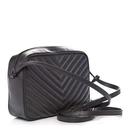 Saint Laurent Calfskin Matelasse Monogram Lou Camera Bag Sea Pebble 3 of 10