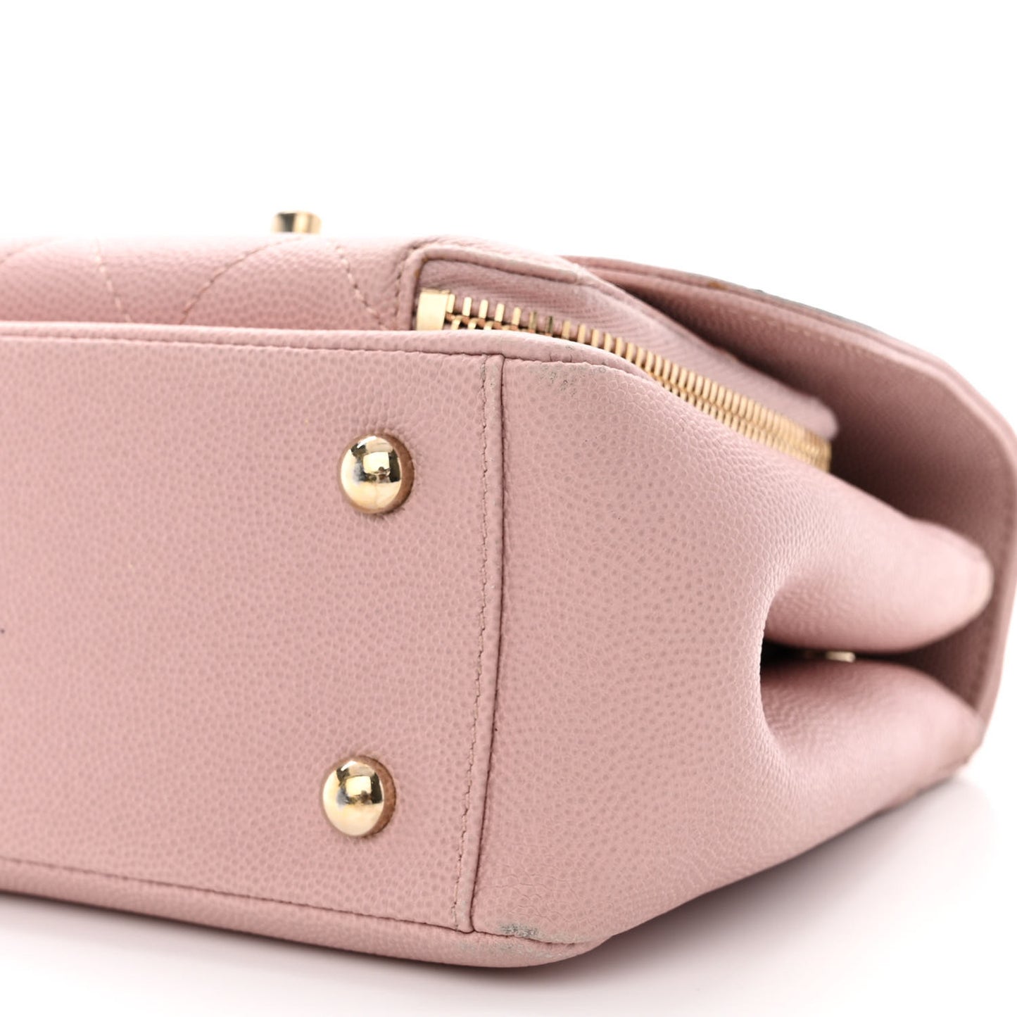 Caviar Quilted Small Business Affinity Flap Light Pink