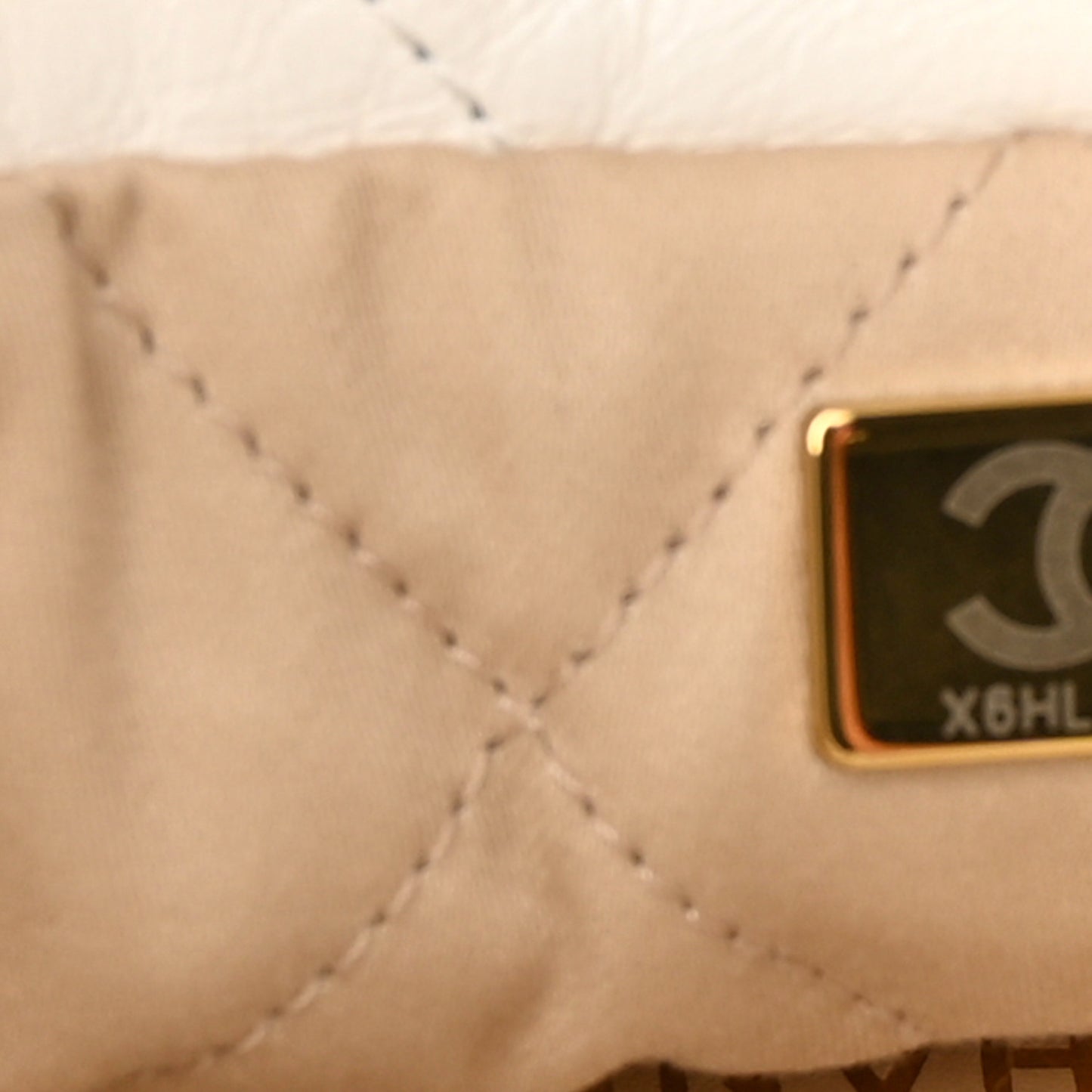 Calfskin Quilted Small Chanel 22 White