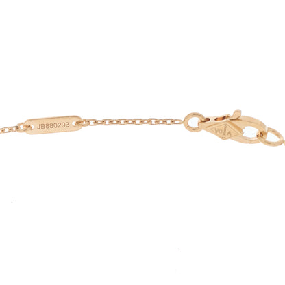 Van Cleef & Arpels 18K Rose Gold Carnelian Sweet Alhambra Pendant Necklace 5 of 7