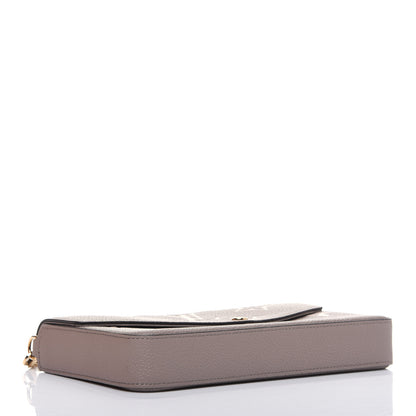 Louis Vuitton Empreinte Monogram Giant Felicie Pochette Tourterelle Creme 4 of 11
