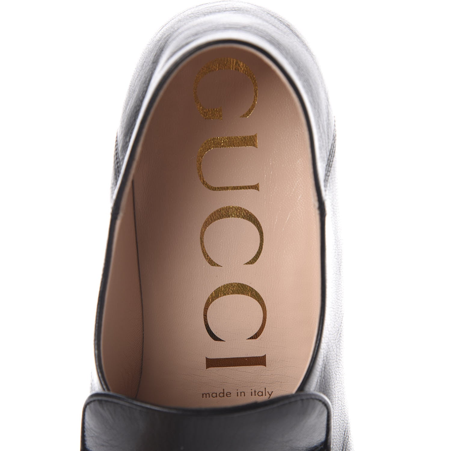 Gucci Goatskin Crystal Womens Horsebit Loafers 38 Black 8 of 14