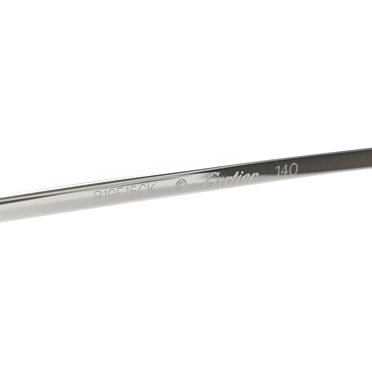 Cartier Metal Santos De Cartier Aviator Sunglasses CT0230S Silver 5 of 9