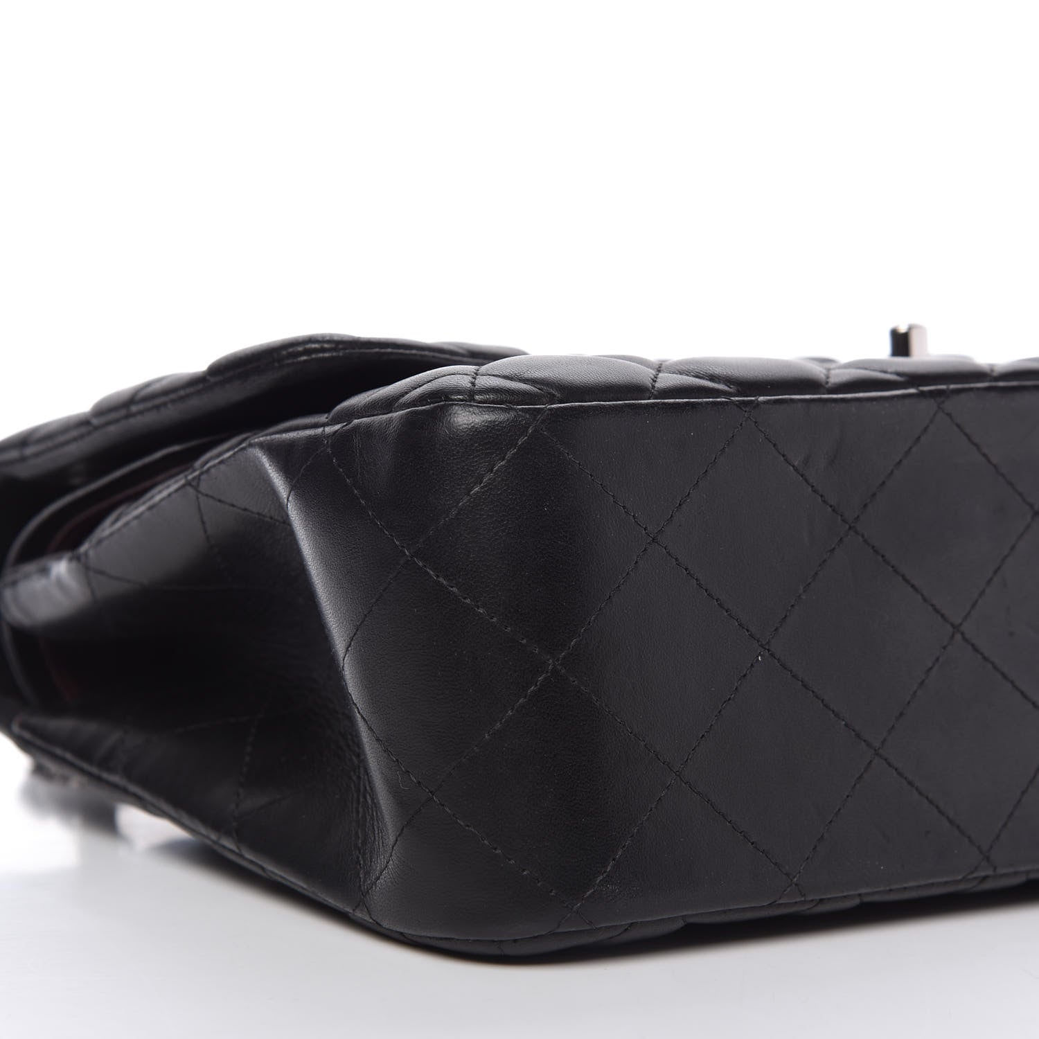 Chanel Lambskin Quilted Jumbo Double Flap Black 7 of 12