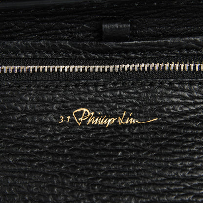 3.1 Phillip Lim 3.1 Textured Calfskin Mini Pashli Satchel Black Feather 7 of 7