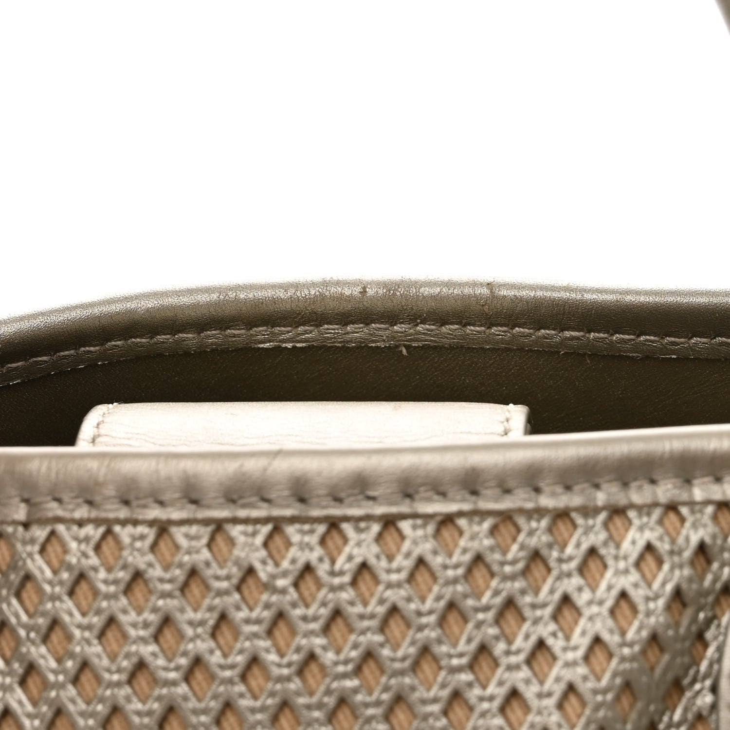 Chanel Metallic Calfskin Perforated Up In The Air Tote Silver 12 of 13