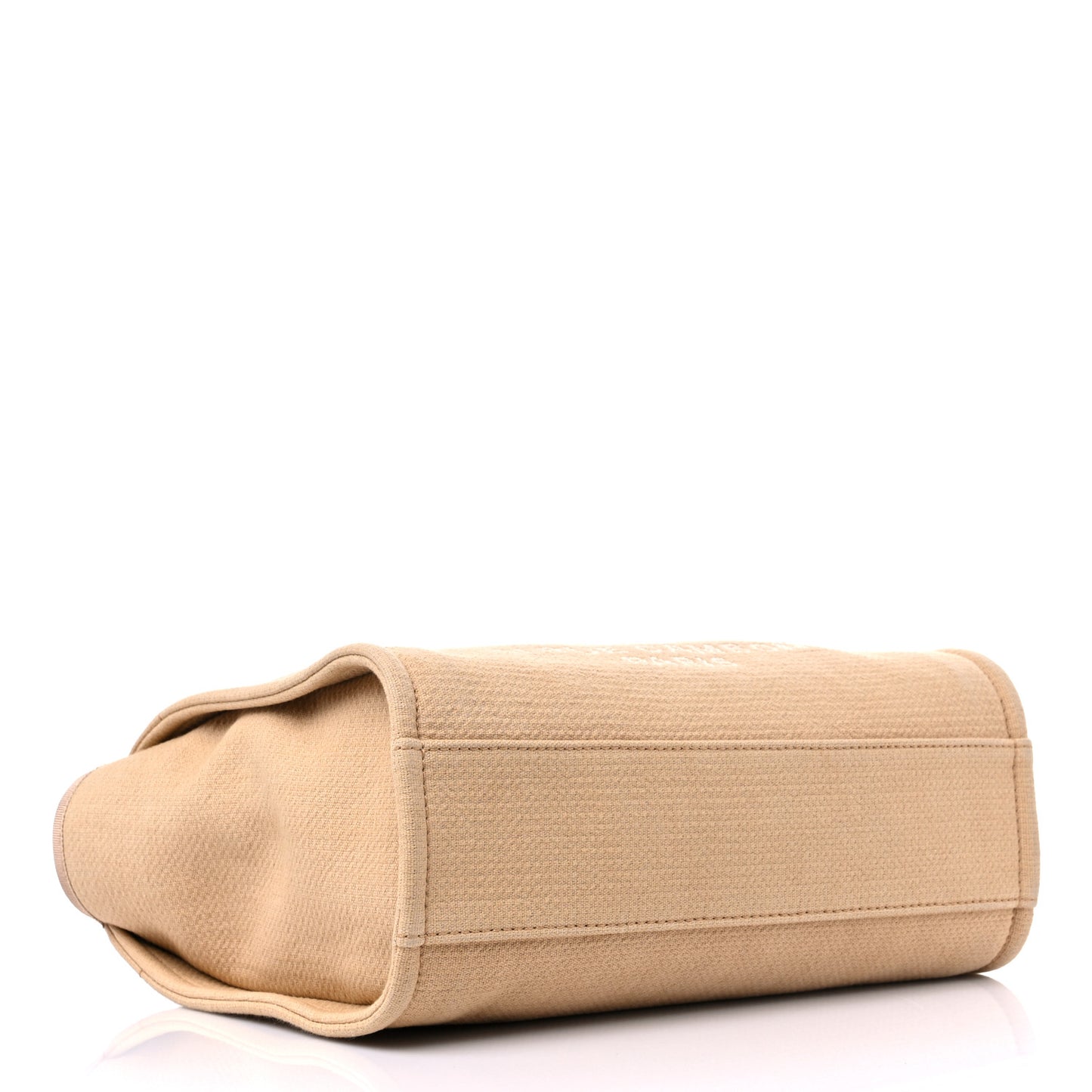 Mixed Fibers Small Deauville Tote Beige