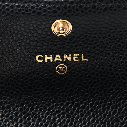 Chanel Caviar Quilted Flap Card Holder Black 5 of 8