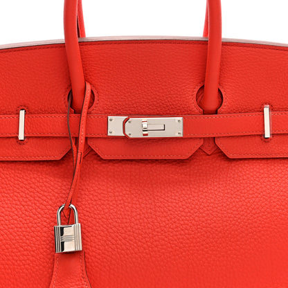 Hermes Togo Birkin 35 Rouge De Coeur 8 of 10