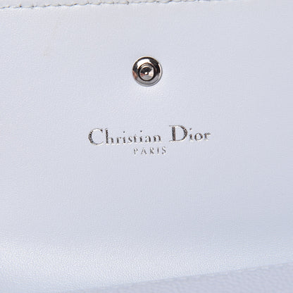 Christian Dior Grained Calfskin Cannage Diorama Elancee Wallet Sky Light 6 of 11