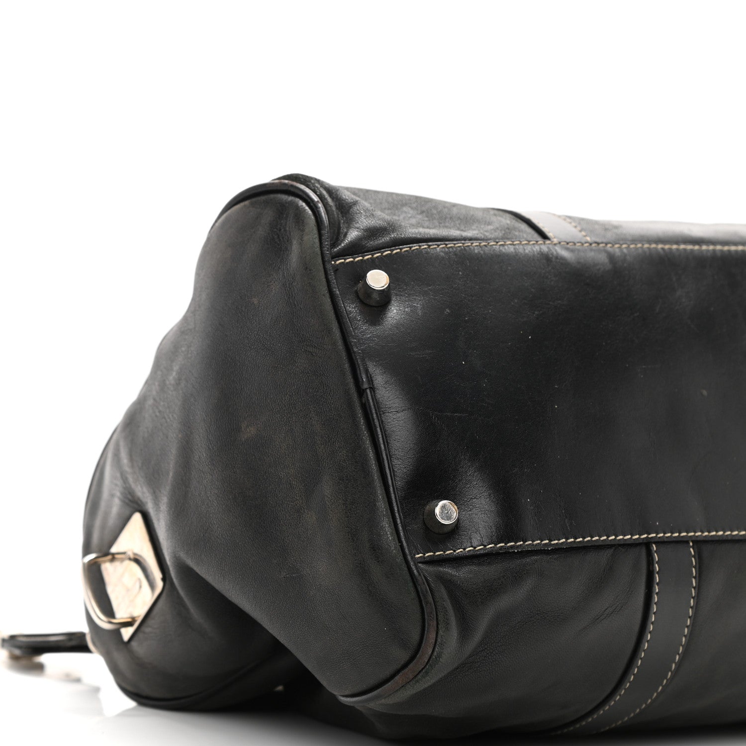 Prada Soft Calfskin Tote Black 8 of 14