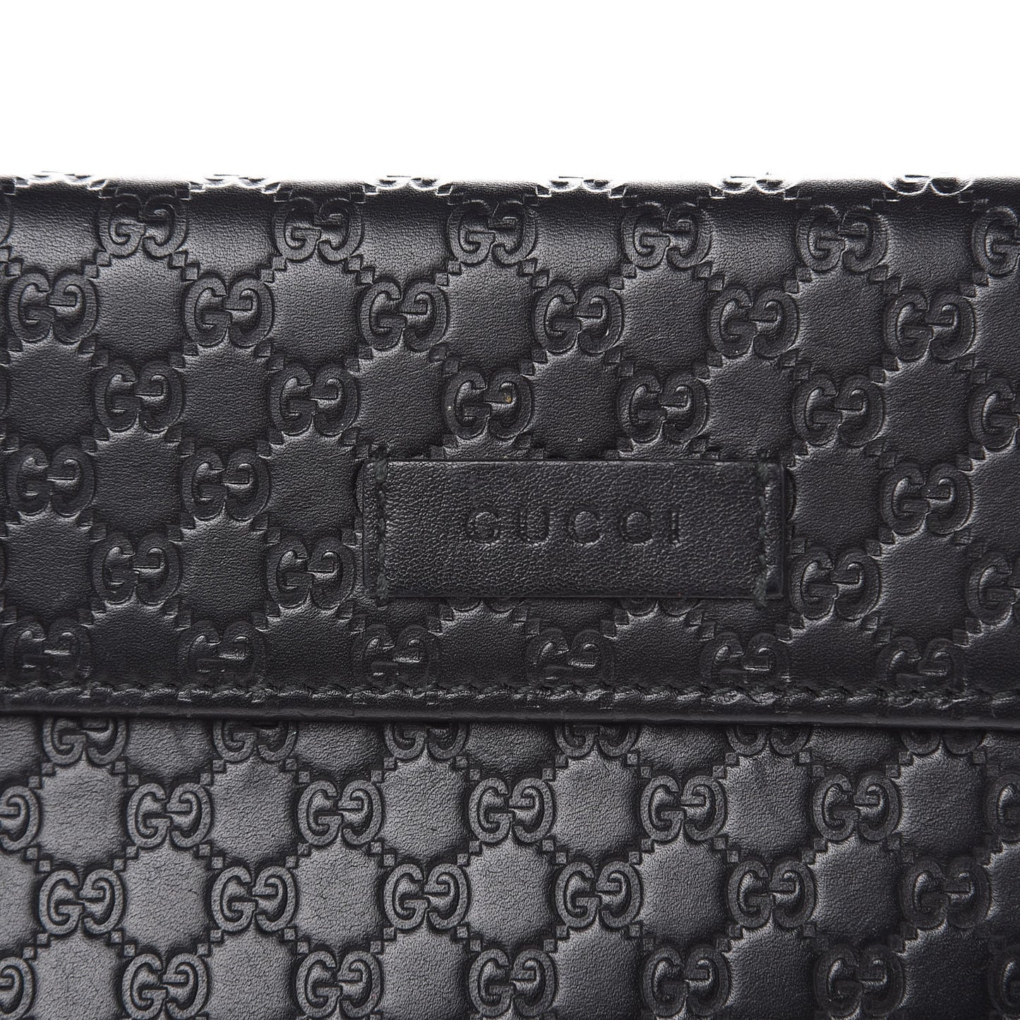 Soft Microguccissima Continental Zip Wallet Black