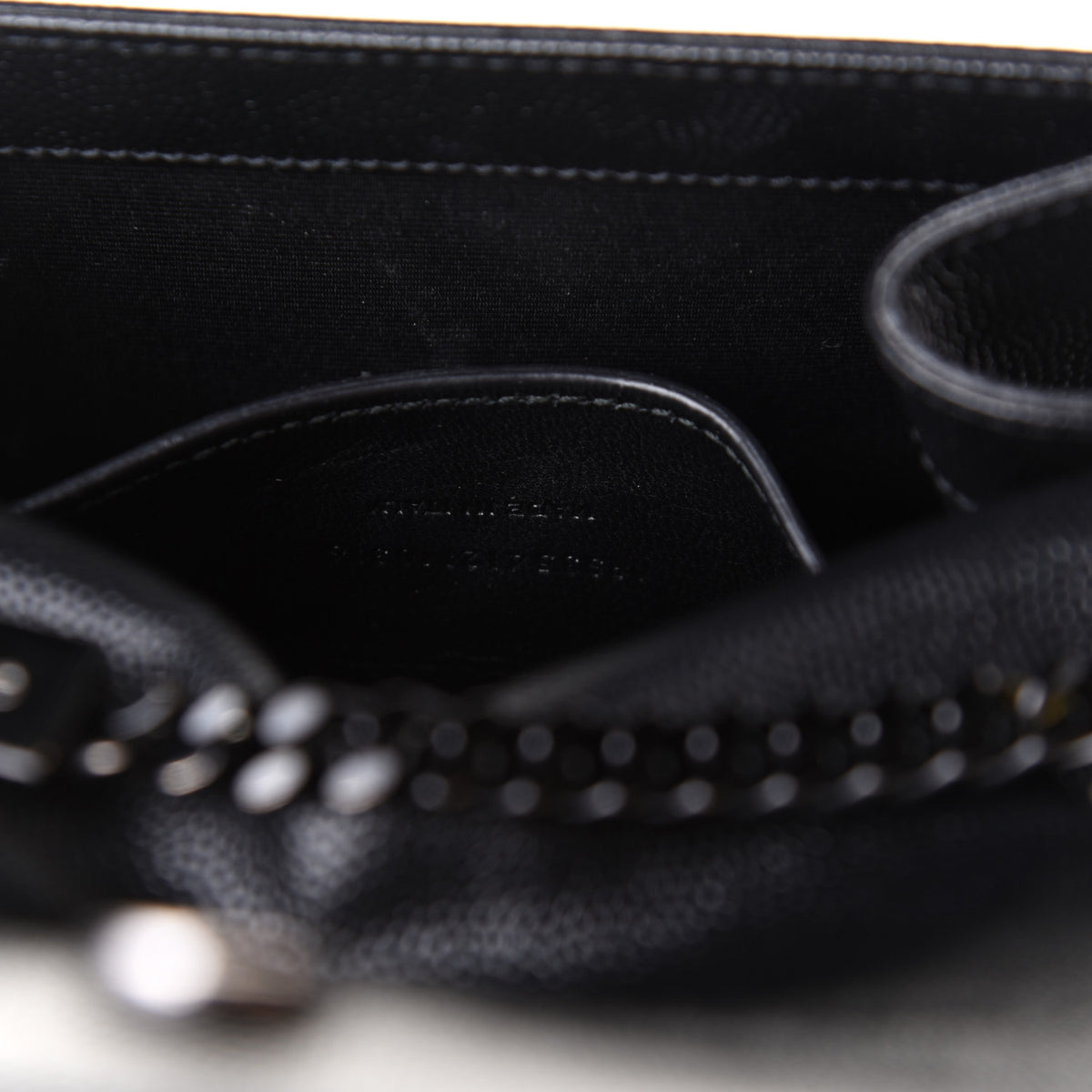Grain De Poudre Small Monogram Kate Satchel Black
