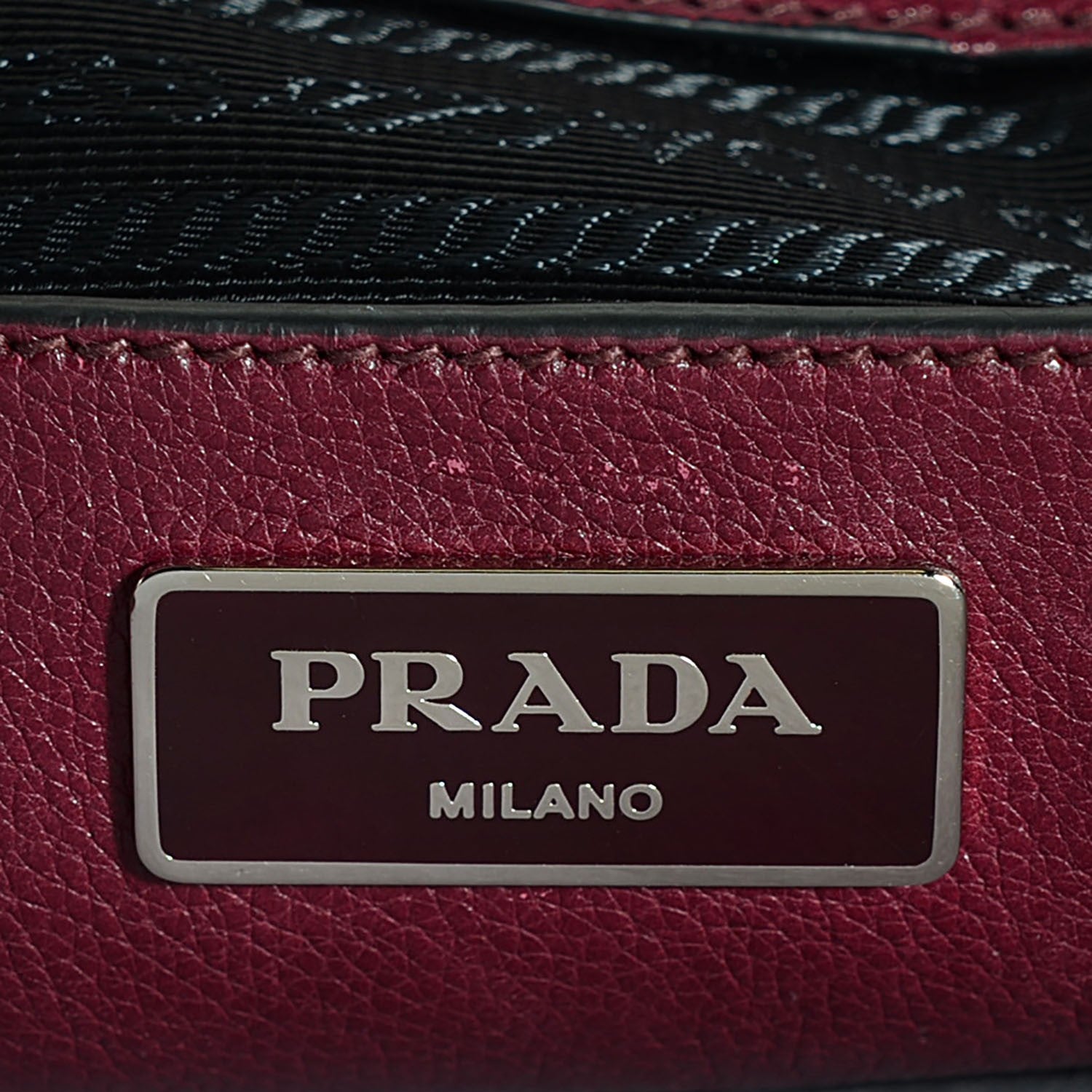 Prada Glace Calf Twin Pocket Tote Fuxia 8 of 12